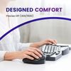 perixx PERIMICE-720 Wireless 2.4 GHz and Bluetooth Ergonomic Trackball Mouse, Adjustable Angle, 2 DPI Level, White