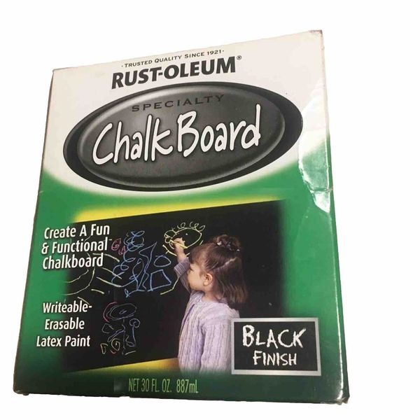 Black, Rust-Oleum Specialty ChalkBoard Paint Flat, Quart NEW