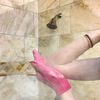 Al Hoor Exfoliating Bath/Shower Gloves - Deep Dry Dead Skin Exfoliator (2 Pairs - Blue Pink Gloves)