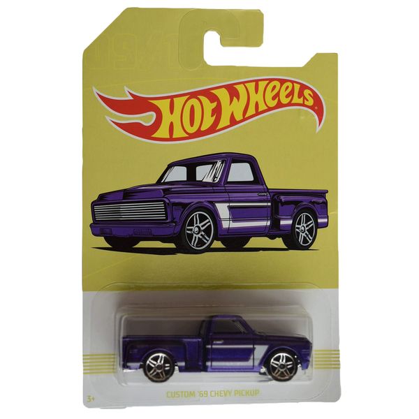 Hot Wheels purple Custom '69 Chevy Pickup 9/10