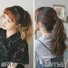 Brightlele f094-TMB Wig, Ponytail Gradient, Natural Hair Attachment, Ponytail Wig