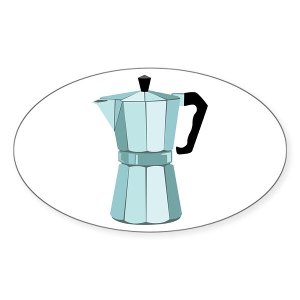 CafePress Coffee Maker Sticker Oval Car Bumper Sticker(10-Pack)
