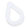 4 Pack White Nylon Rope Splice Thimble 10mm Rope Spliced Boat Sailing Thimbles