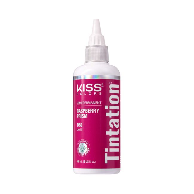 Kiss Tintation Semi-Permanent Hair Color 5 Ounce (Raspberry Prism)