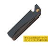 Stainless Steel Folding Comb Pocket Comb for Men and Women, Black