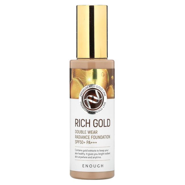 Enough Rich Gold, Double Wear Radiance Foundation, SPF 50+ PA+++, 23, 3.53 oz (100 g)