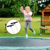 SHENLONG 2 Pack Trampoline Spring Pull Tool Kit Parts, T-Hook Tent Peg Puller, Trampoline Spring Tool Puller Hook, Trampoline Peg Puller with Plastic Handle for Jumping Trampoline Spring Installation