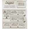 2 Amarr Wagon Wheel Replacement Insert for Long Panel Amarr Garage Door Black