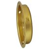 QCAA Solid Brass Finger Pull, 2-1/8", Polish Brass, Made in Taiwan, 2 Pack