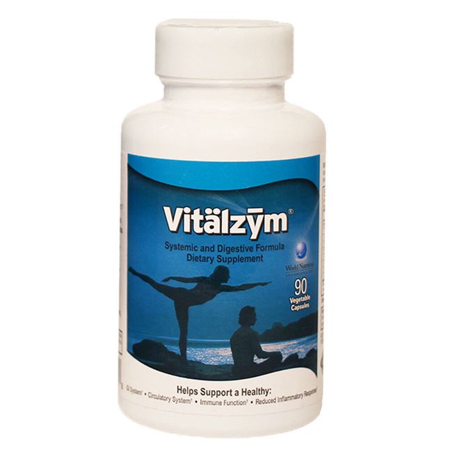 Vitalzym Systemic and Digestive Enzyme Formula 90 Caps - World Nutrition