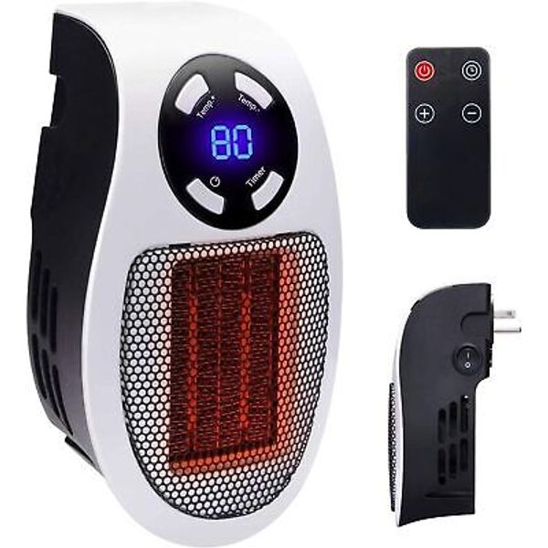 350W&450W Space Heater, Remote Wall Outlet Electric Heater