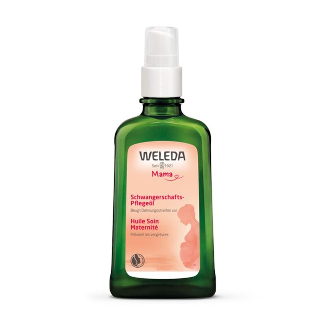 Weleda Mothers Body Oil, 3.4 fl oz (100 ml), Tummy Care, Body Massage Oil, Pregnancy, Postpartum Skin Tightening, Moisturizing, Soft Floral Scent, Naturally Derived Ingredients, Organic, Single Item