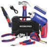 WORKPRO Home Tool Set 3.7V Rotatable Electric Screwdriver 18PC Portable Tool Kit