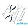 AAProTools 7 Body Piercing Instruments Kit Tools Pennington Forceps (Black PVC Grip)