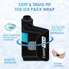 ComfiTECH Foot Toe Ice Pack Wrap 1 Pair, Forefoot Cold Sleeve with Stretchable Straps and Greater Coverage, 2 Packs