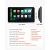 Portable 7" Car Radio Stereo Touch Screen Apple Android CarPlay Bluetooth GPS