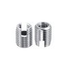 sourcing map Self Tapping Threaded Inserts M4 M7x8mm Carbon Steel Repairing Nuts 10pcs