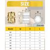Caianwin 30PCS Thread Insert M5 Brass Heat Set Insert for for Plastic and 3D Printing Components - Brass Metric Knurled Nuts