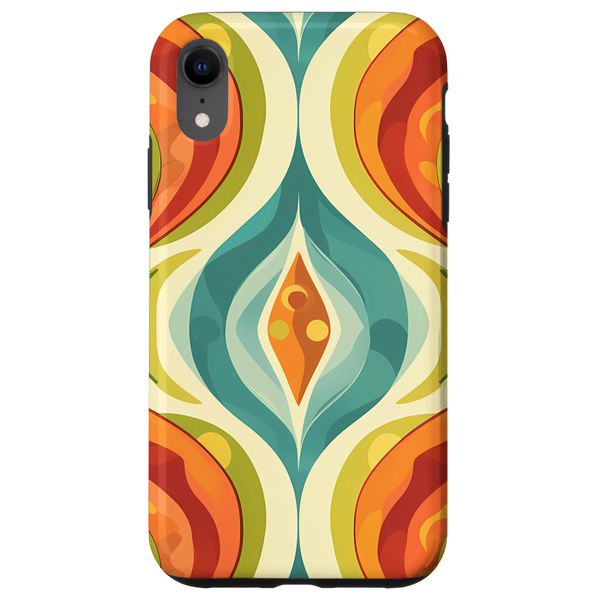 iPhone XR Groovy Modern Retro Design Case
