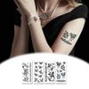 BAOXIAOBEN 8 Sheets Black Butterfly Temporary Tattoos Waterproof Long lasting Fake Tattoos Sexy Realistic Arm Tattoos Stickers for Women Girls