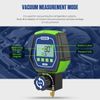 MRCARTOOL® HVAC Digital Vacuum Pressure Manifold gauges Set Leak Detection Mode