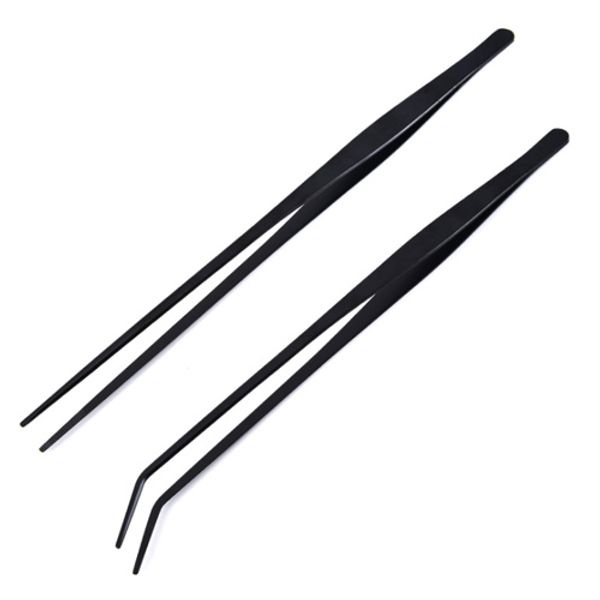 OON stainless long tweezers 25cm 2p, 2 sets