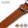 Ancol Leather Stud Collar Tan 50-59cm Size 7