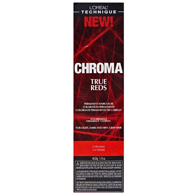 L'oreal Paris Chroma True Reds Permanent Hair Color, Cayenne, 1.74 Ounce