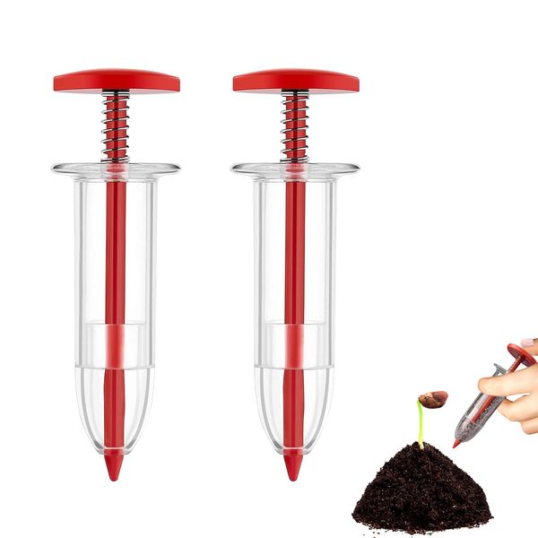 Seed Sowing Machine (Set of 2) Manual Sowing Machine, Mini Seed Sowing Machine, For Garden Cultivation, Flower and Vegetable Transplanting, Garden Tools, Hand Tools for Cultivation, Garden Tools, For