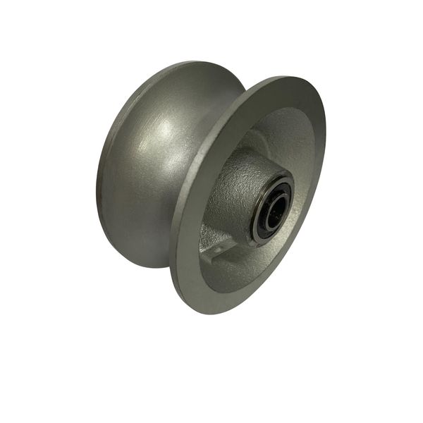 Single Chain Link Gate U-Groove Pipe Wheels-By Sourdough Gate Hardware