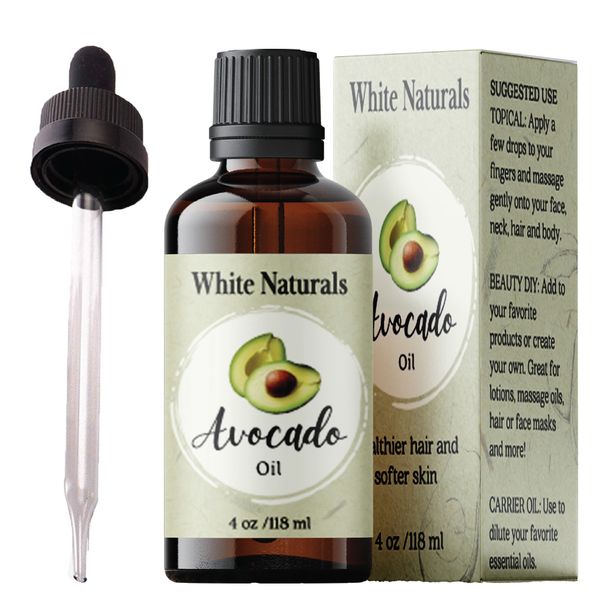 Organic Avocado Oil Virgin, Moisturizing for Skin Care, Massage, Hair Growth