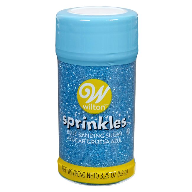 Wilton BLUE, 3.25 Oz SPRINKLES SUGAR, 3.25 Ounce (Pack of 1)