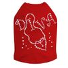 Diva with Necklace Dog Shirt L RED