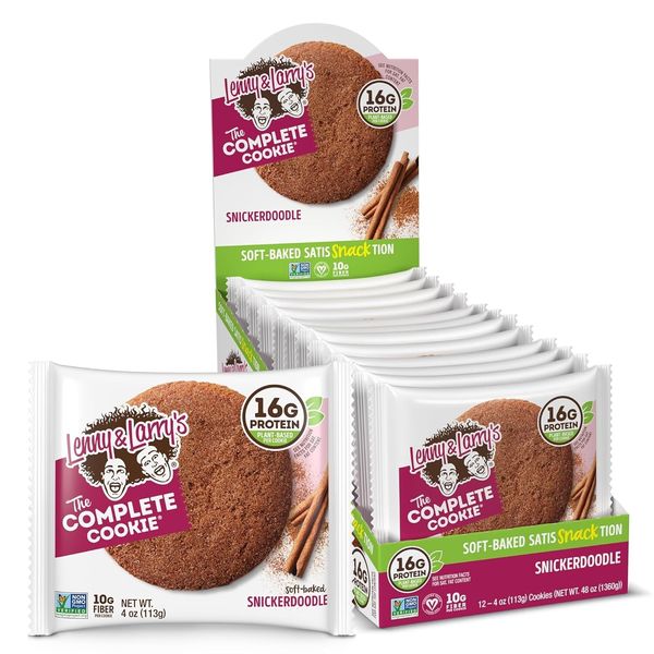 Lenny & Larry's The Complete Cookie, Snickerdoodle, 4 oz, 12 Ct