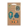 LÄSSIG Textile Sticker Self-Adhesive Textile Woven Sticker Sea, Sea, Modern