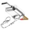 USB C Micro SD Card Reader for Android Phone, Camera, Laptop with Keychain, Mini Metal Type-C Card Reader (Shiny Silver)