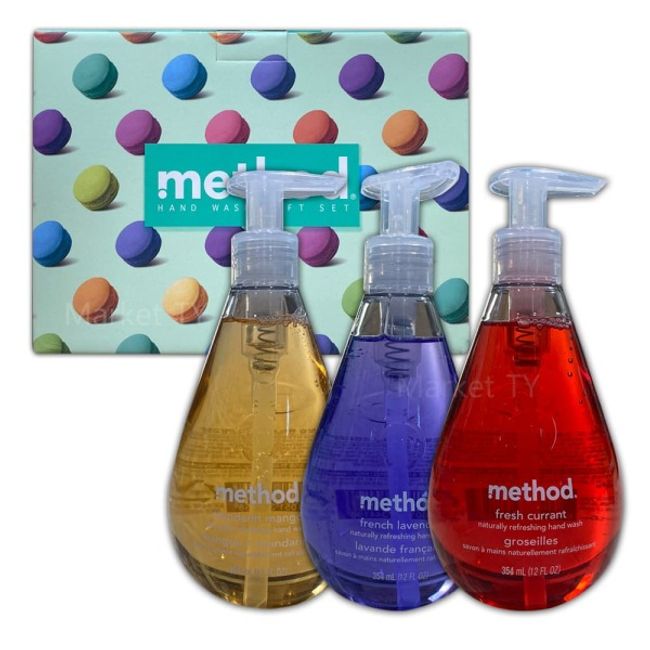 Method/Hand wash/Gift set/354ml/x/3/Portable/Hand wash