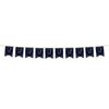 Eid Mubarak Bunting Party Flags - 10 Flags - Eid Decorations (Navy & Silver)