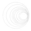 Glorex Metal Ring, Metal, 1 Units, Metal, White, 10 x 10 x 0.5 cm