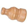 IANPAV Wooden finials 28mm Classic, 2Pc, Light Oak,