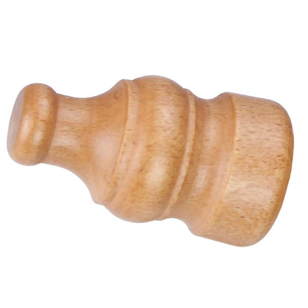 IANPAV Wooden finials 28mm Classic, 2Pc, Light Oak,