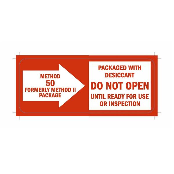 "DO NOT OPEN UNTIL" Labels, 1" x 2.5", Red & White, Dispenser Box - 500 Labels