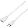 Yazawa HSL103WH Extension Cord, 1 Socket, 9.8 ft (3 m), White