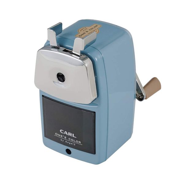 CARL Stationary A5PR3-T Angel 5 Premium 3 Pencil Sharpener, Light Blue