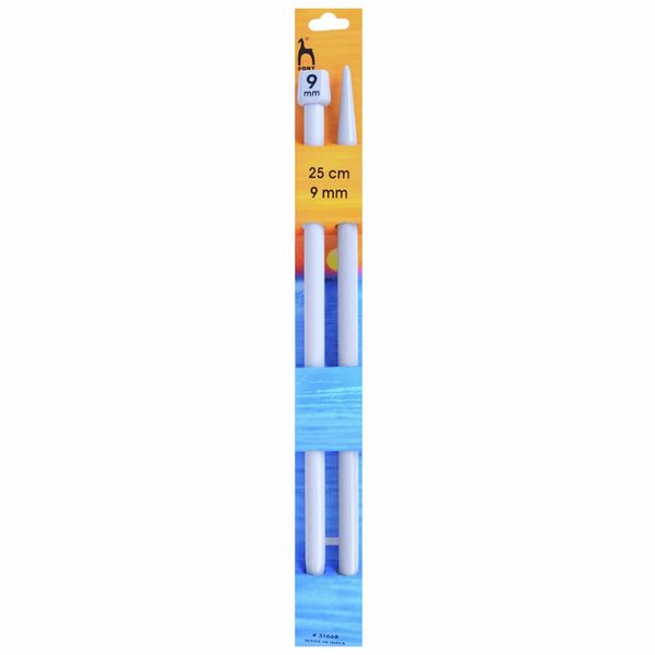 Pony Single Ended Classic Knitting Pins, Multi-Colour, 9mm