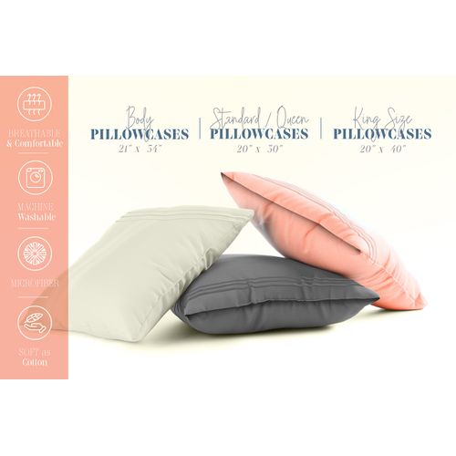 Elegant Comfort Solid Pillowcases Egyptian Quality 1500 Thread Count Care, Smooth Weave, Wrinkle and Stain Resistant, Easy Slip-On, King, Royal Blue 4