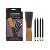 Nitram Starter kit with 4 Charcoal Brushes and a Sandstone, Coal, 5 Piece Set