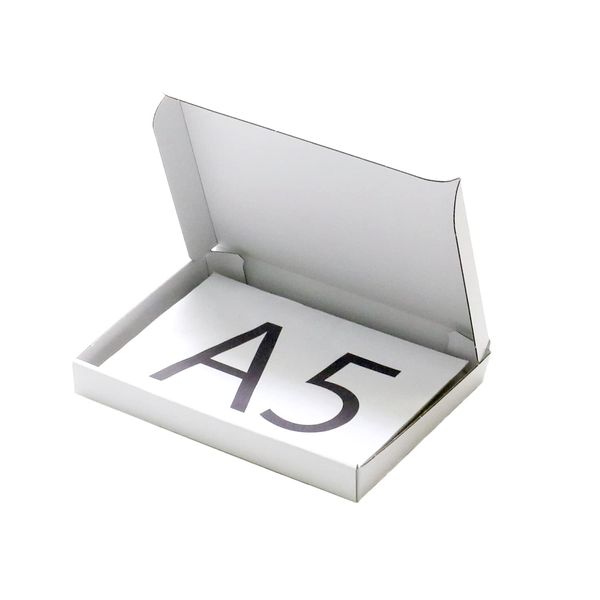 Earth Cardboard ID1629 Yu Packet, Click Post Compatible, Cardboard Box, A5, Set of 10, Thickness 1.2 inches (3 cm), White on Both Sides
