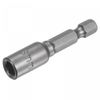sourcing map Quick-Change Nut Driver Bit, 1/4" Hex Shank 6mm Magnetic Nut Setter Drill Bits, 1.89" Length, Metric