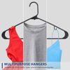 100 PCS Clothes Hangers Black Standard Clothes Hangers with Hooks Space Saving